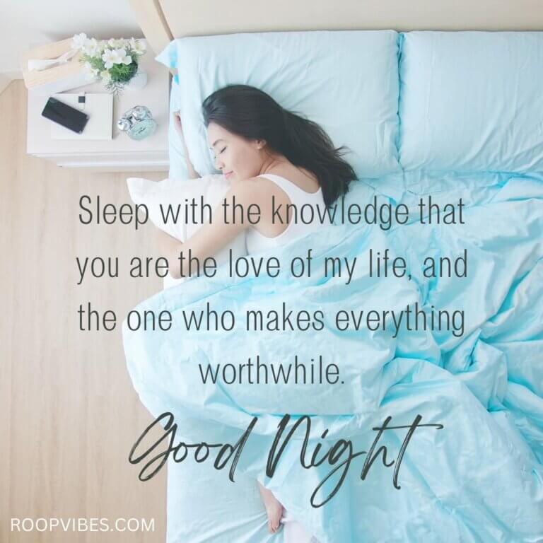 Beautiful Good Night Image With Love Quote
