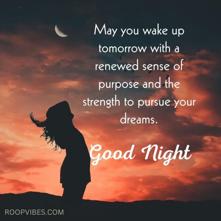 Beautiful Night Image With Amazing Quote | Roopvibes