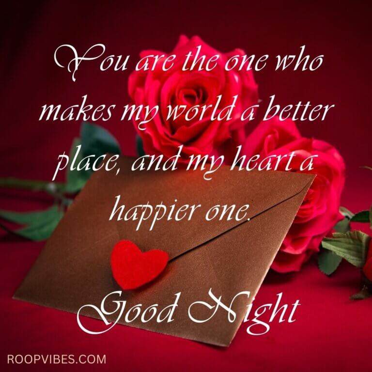 Good Night Love Pic With Beautiful Caption | Roopvibes