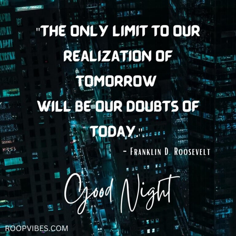 Good Night Motivational Image | Roopvibes