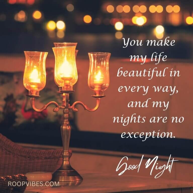 Good Night Picture With Gorgeous Love Message | Roopvibes