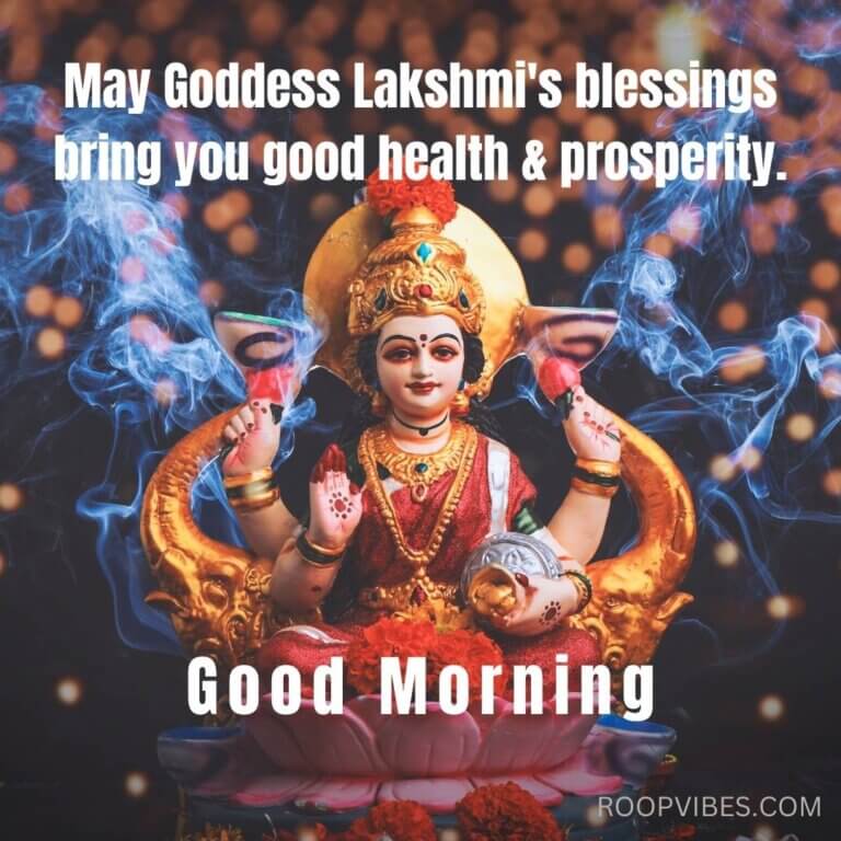 Good Morning Image Of Goddess Lakhmi | Roopvibes