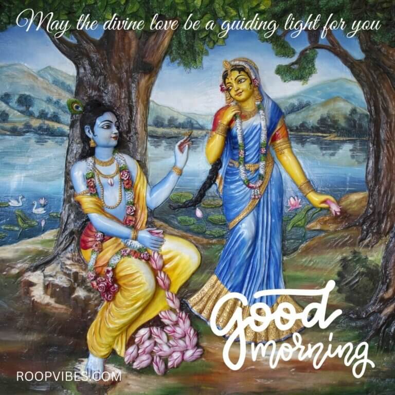 Good Morning Image With Radha Krishna | Roopvibes