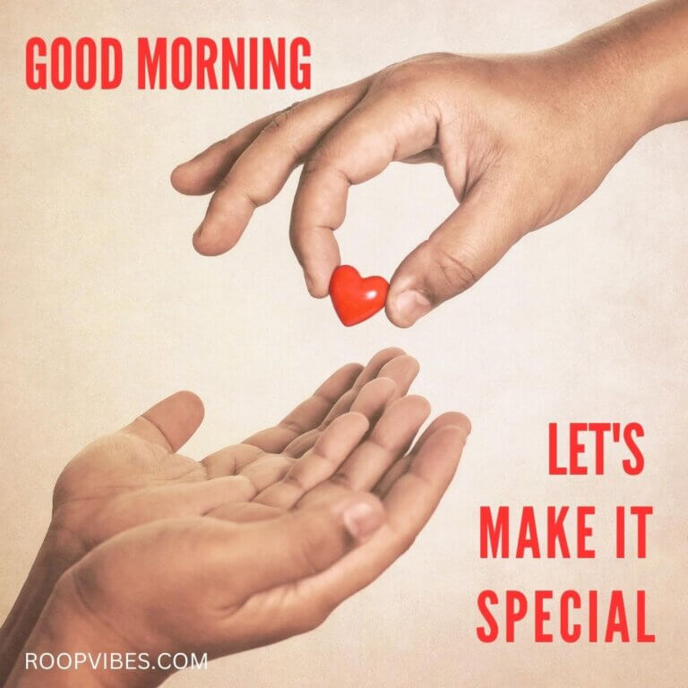 Good Morning Picture With Romantic Caption | Roopvibes