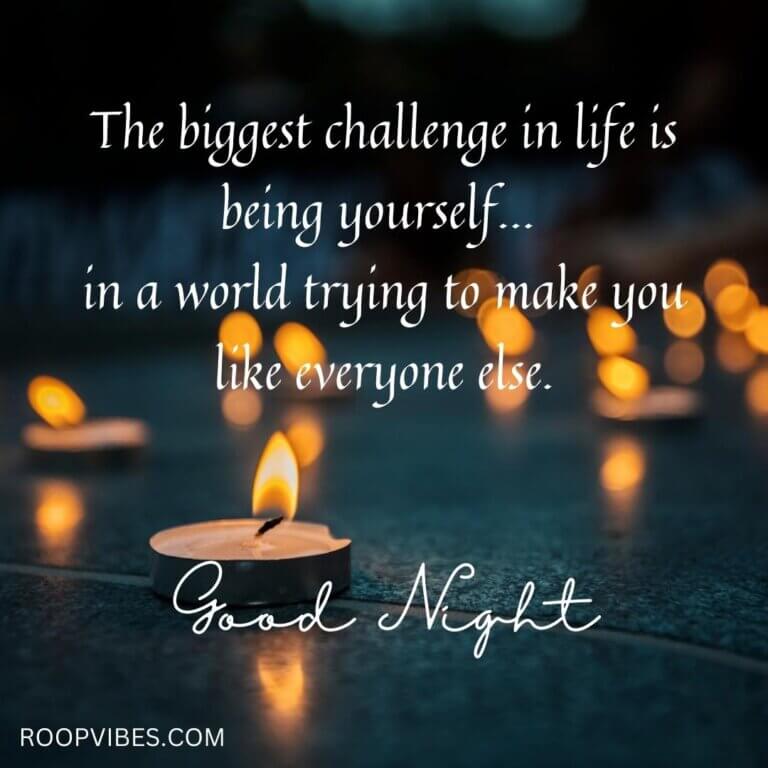 Goodnight Wish With Life Quote | Roopvibes