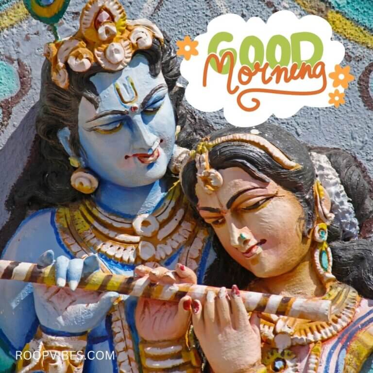 Lord Krishna And Radha Good Morning Image | Roopvibes