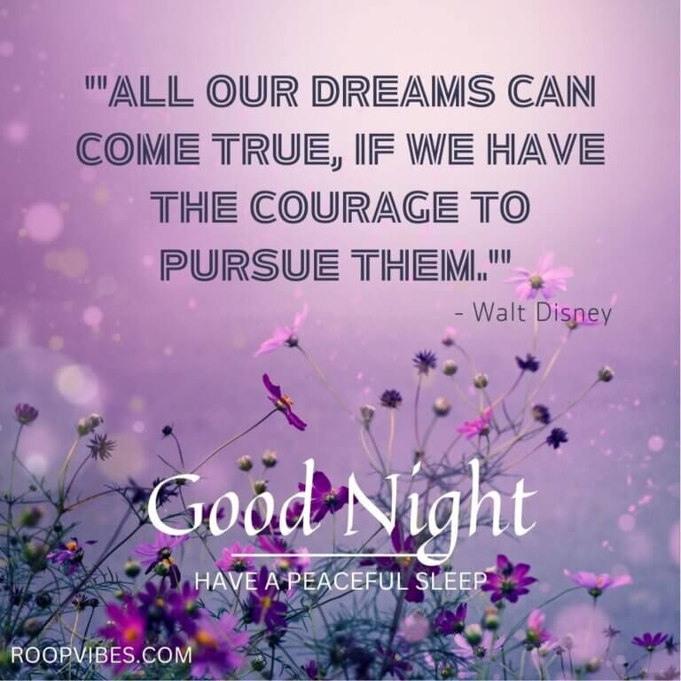 Motivational Quote On Goodnight Picture | Roopvibes