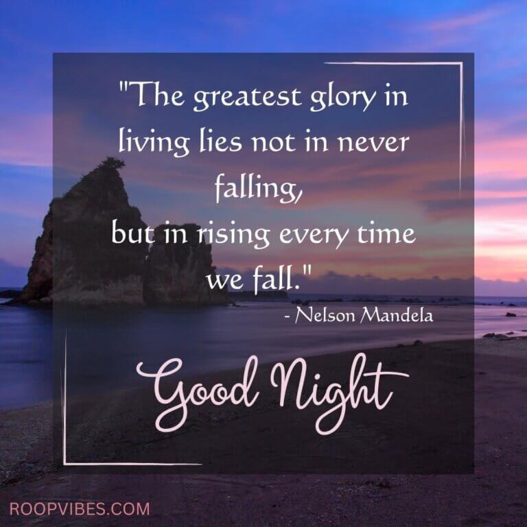 Night Image With Heartwarming Quote | Roopvibes