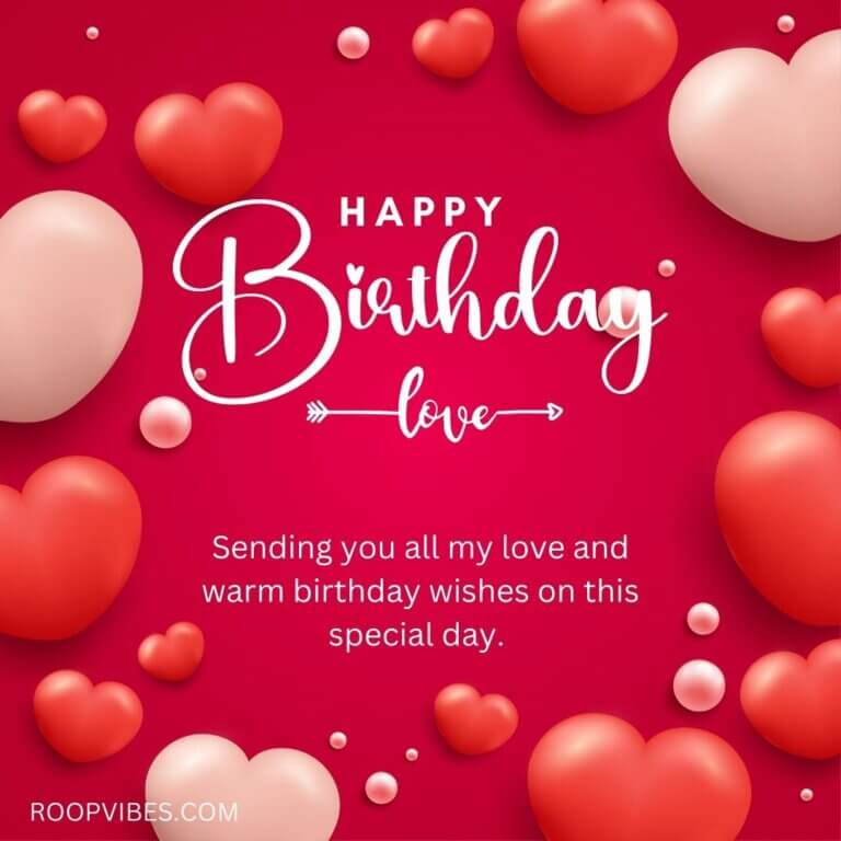 Romantic Birthday Greetings For Your Love | Roopvibes