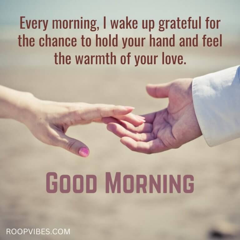 Romantic Love Quote With Good Morning Wish For Couples | Roopvibes