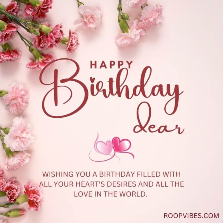 Sweet Romantic Birthday Image For Lover | Roopvibes