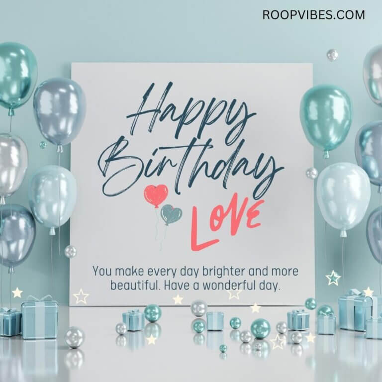 Wishing A Beautiful Birthday To My Love | Roopvibes