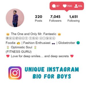 450+ Best Instagram Bio for Boys | Instagram Bio Ideas | RoopVibes