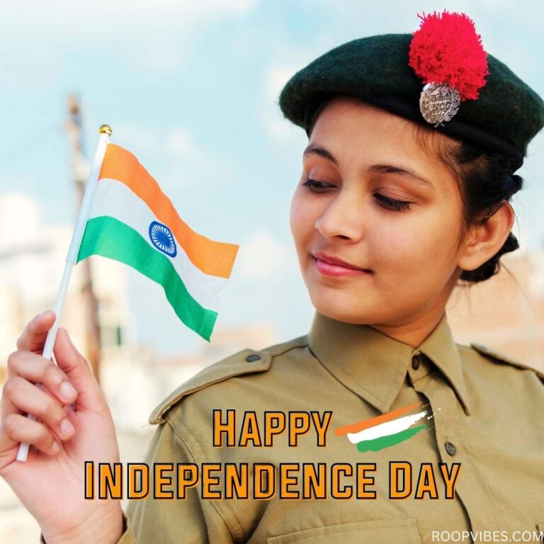 Happy Independence Day Image Of Ncc Girl Cadet | Roopvibes