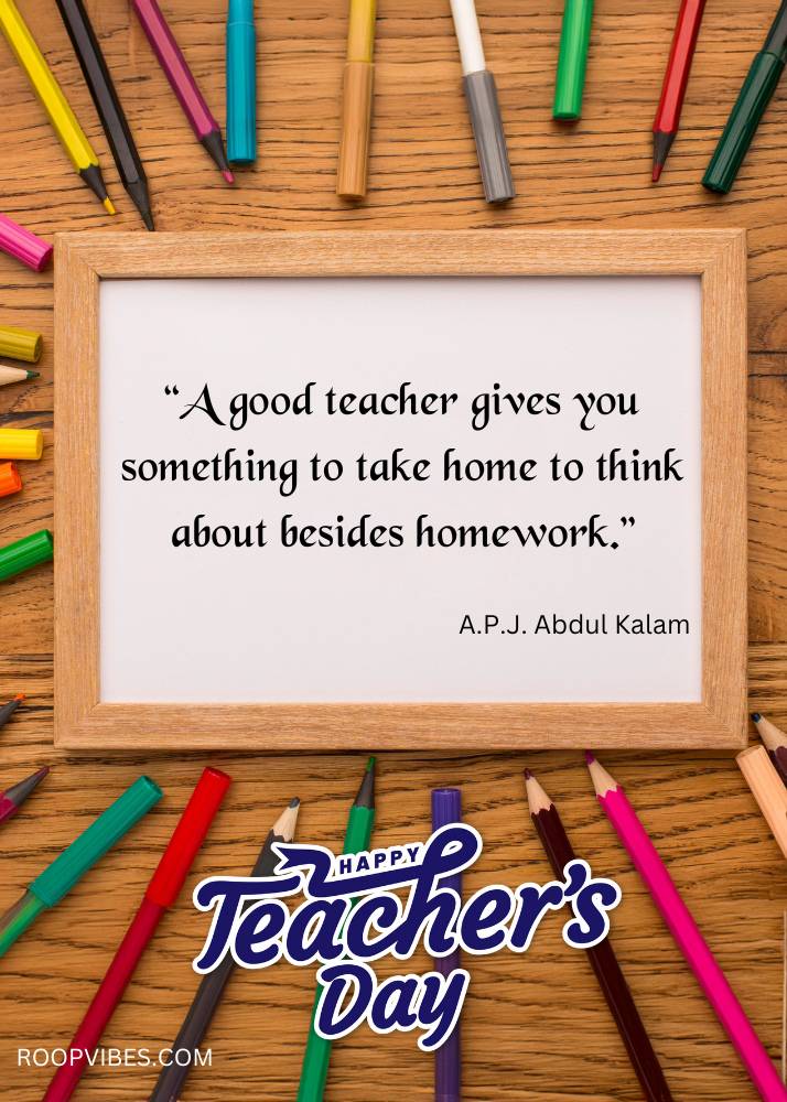 Happy Teachers Day Wish With Famous Quote | Roopvibes