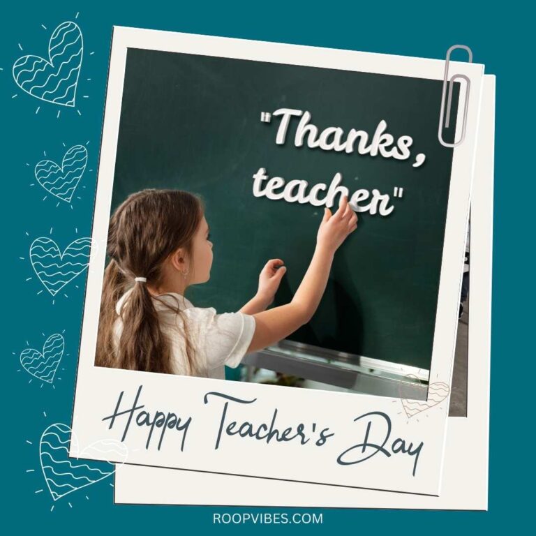 Thanking Teacher On Teachers Day | Roopvibes