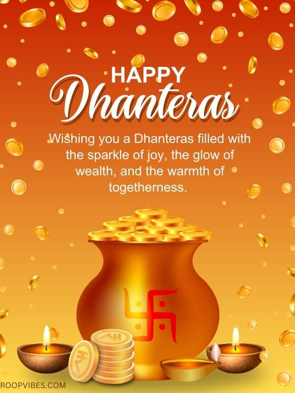 Happy Dhanteras Wishes With Quotes | Roopvibes