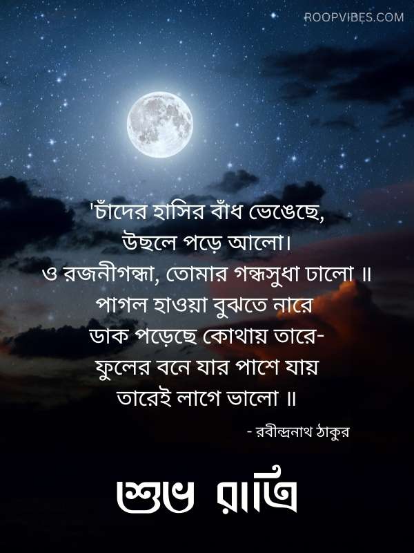 Good Night Poem In Bengali | Roopvibes