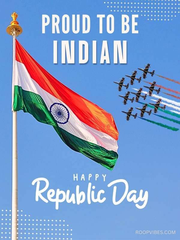 Indian Flag Flying High With Aircraft Formation, Showcasing Pride On Happy Republic Day