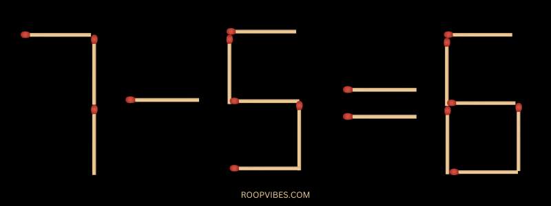 Matchstick Puzzle 13 | Roopvibes