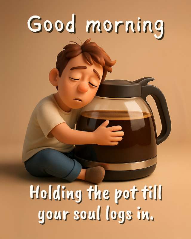 Cute Good Morning Coffee Meme | Roopvibes