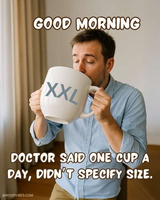 Funny Good Morning Meme For Him | Roopvibes